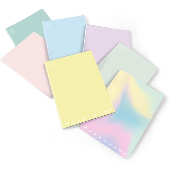Pigna Monocromo Pastel - Quaderno - graffettato - A4 - 42 fogli - quadretti - d…