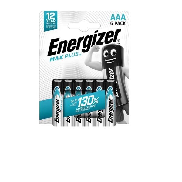 Pila ministilo AAA - 1,5V - Max Plus alcalina - Energizer - blister 6 pezzi