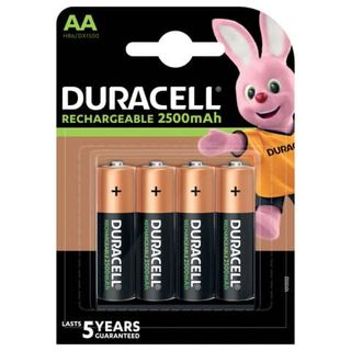 Pila stilo AA - 1,2V - Precharged - ricaricabili - Duracell - blister 4 pezzi