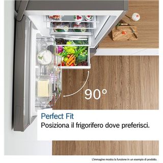 Bosch Serie 4 KGN392I1F , Frigorifero combinato da libera installazione, classe…