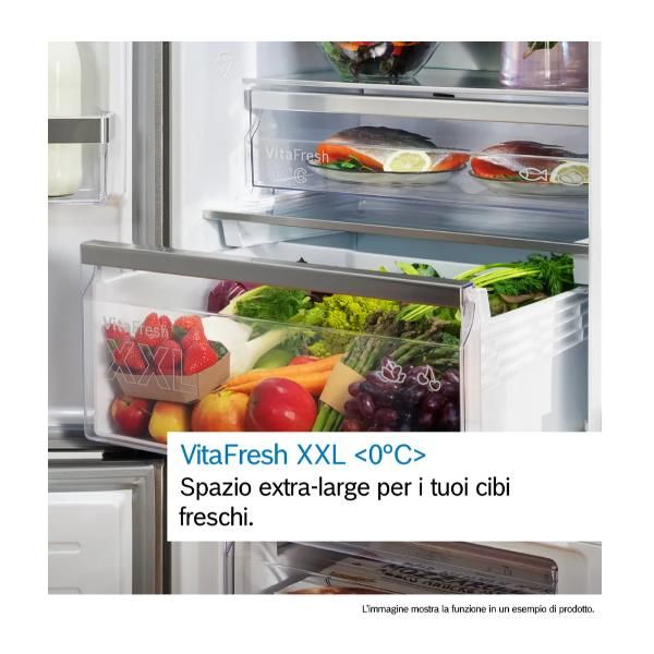 Bosch Serie 4 KGN76XIEP Frigorifero Combinato da libera installazione 186 x 75 …
