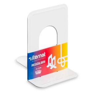 Plastidea - Fermalibro - 2 pezzi - 12.7 x 16.5 x 16.5 cm - metallo verniciato -…