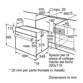 Bosch Serie | 2 HBF011BR0 - Forno - da incasso - nicchia - larghezza: 56 cm - p…