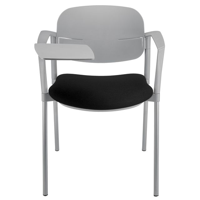 Poltroncina visitatore Step SPGPTT - con braccioli inclusi e tavoletta - nero -…