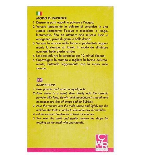 Polvere di ceramica bianca - 1 kg - Deco