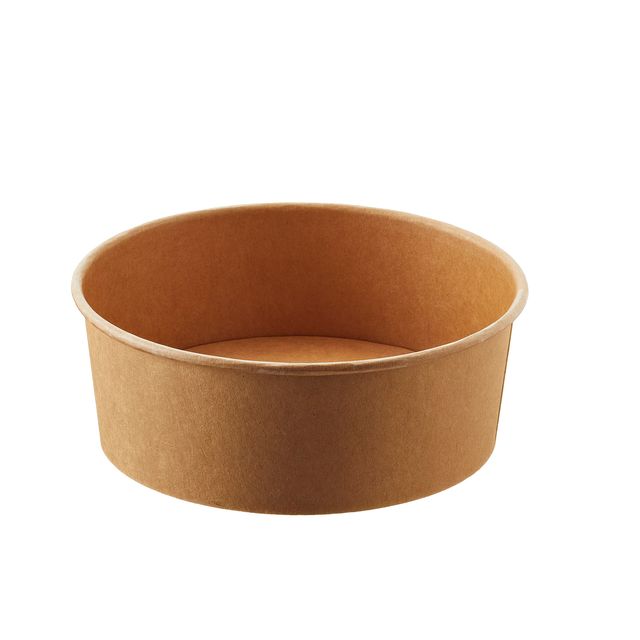 Bowl monouso Street Food - 16 x h 6.8 cm - 1300 ml - avana/bianco - Leone - con…