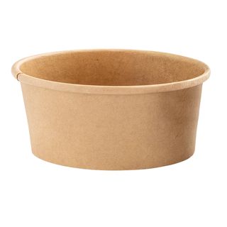 Bowl per zuppe monouso - 180 ml - cartoncino - avana - Signor Bio - conf. 25 pe…
