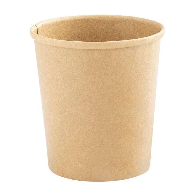 Bowl per zuppe monouso - 780 ml - cartoncino - avana - Signor Bio - conf. 25 pe…