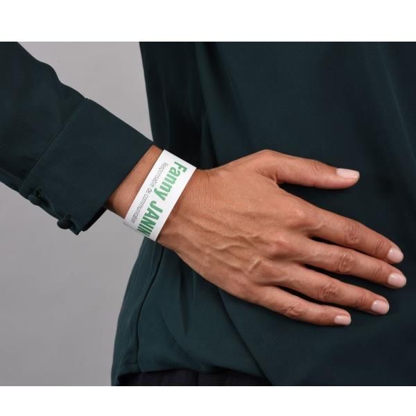 Braccialetti identificativi stampabili - 5 fogli - 10 et/fg - A4 - PE - bianco …