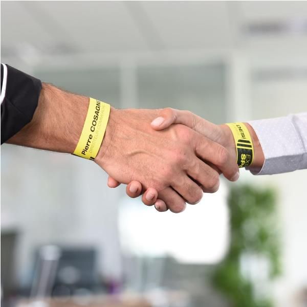 Braccialetti identificativi stampabili - 5 fogli - 10 et/fg - A4 - PE - giallo …