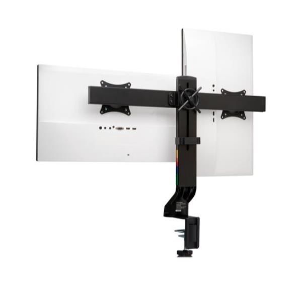 Braccio salvaspazio per monitor doppio SmartFit - nero - Kensington