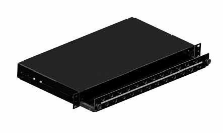 Brand-Rex FibrePlus - Pannello cablaggio - nero - 1U - 24 porte