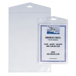 Porta Avvisi Appendimi - PPL - 15 x 21 cm - trasparente - Sei Rota - conf. 10 p…
