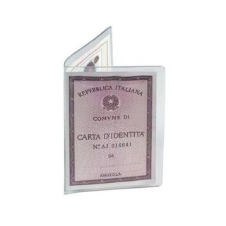 Porta Carta d'Identità - PVC - 16x11,5 cm - trasparente - Favorit - conf. 50 pe…