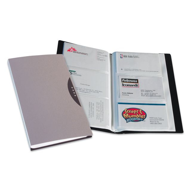 Portabiglietti da visita Office Suites - 120 tasche - con custodia - 11,4x19,2 …