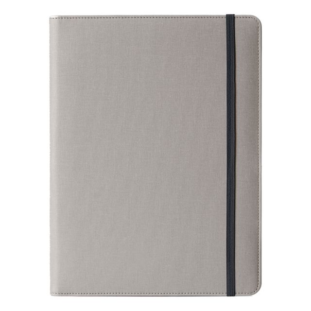 Portablocco Meet - con elastico - 31 x 25 x 1,4 cm - grigio - In Tempo