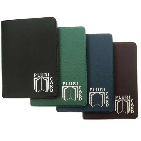 Portacard a libro - 14 scomparti - in PVC gommato 880 - Alplast - conf. 24 pezzi