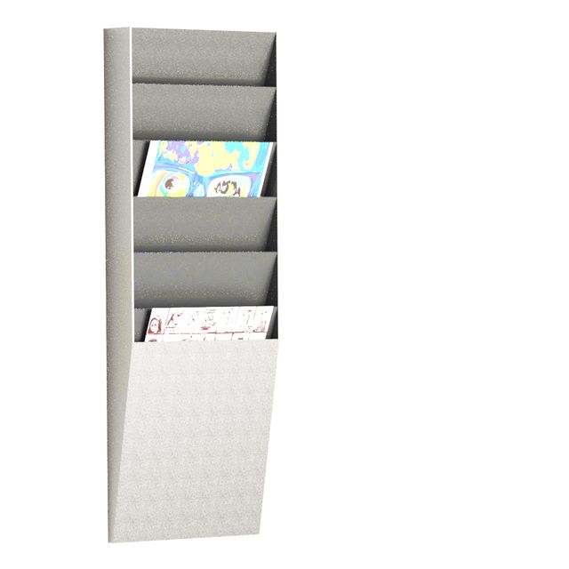 Portadepliant wall organizers - a 6 tasche A4 verticali - 23,6 x 8,3 x 71,2 cm …
