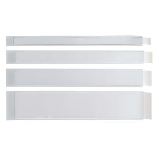 Portaetichette adesivo Ies L40 - 40 x 300 mm - grigio - Sei Rota - conf. 10 pez…