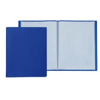 Portalistini Sviluppo - liscio - PP - 22 x 30 cm - 20 buste - blu - Favorit