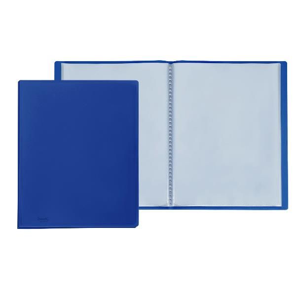 Portalistini Sviluppo - liscio - PP - 22 x 30 cm - 20 buste - blu - Favorit