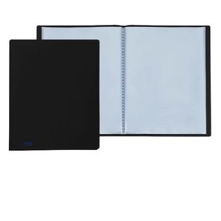 Portalistini Sviluppo - liscio - PP - 22 x 30 cm - 30 buste - nero - Favorit