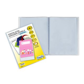 Portalistini personalizzabile Premium - liscio - 22x30 cm - 40 buste - traspare…