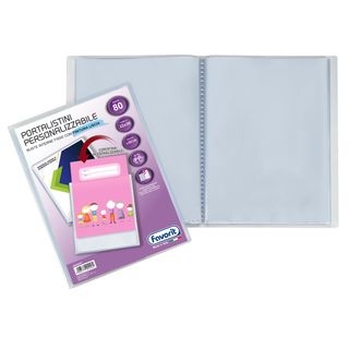 Portalistini personalizzabile Premium - liscio - 22x30 cm - 80 buste - traspare…