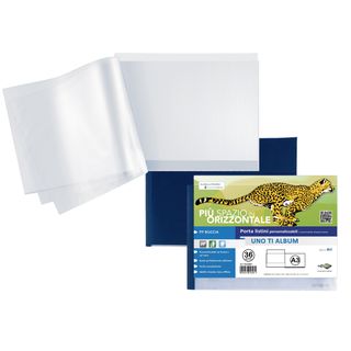 Portalistini personalizzabile Uno TI - 42x30 cm (album) - 36 buste - blu - Sei …