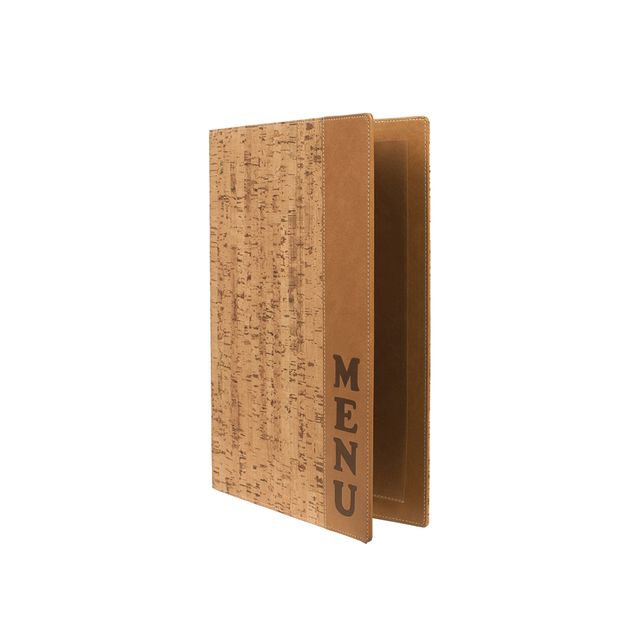 PortamenU' Design - 1 inserto doppio incluso - A4 - 24 x 34 cm - sughero - Secu…