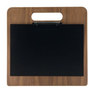 PortamenU' a tagliere con anelli Chopping Board - 32 x 24 cm - legno di noce - …