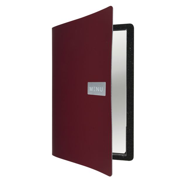 Portamenù Royal - 1 inserto doppio incluso - A4 - 24 x 33 cm - bordeaux - Secur…
