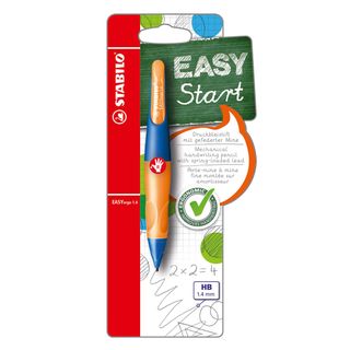 Portamine Easyergo - 1,4mm + 3 mine - per destromani - fusto arancio/blu - Stab…
