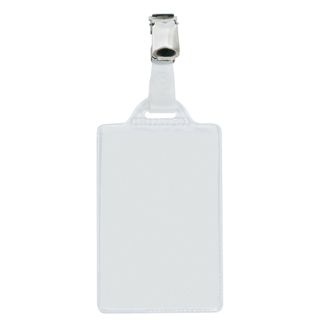 Portanome Pass 1E - clip in metallo - c/cartoncino - 5,5 x 8,5 cm - verticale -…