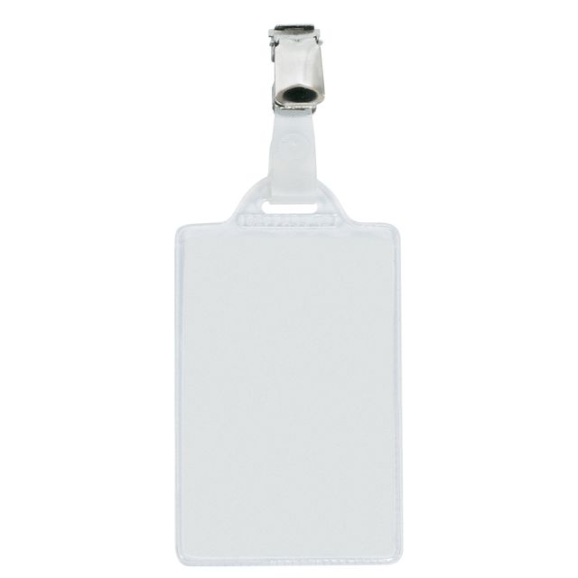 Portanome Pass 1E - clip in metallo - c/cartoncino - 5,5 x 8,5 cm - verticale -…