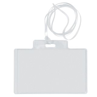 Portanome Pass 3EC - con cordoncino trasparente - 9,5 x 6 cm - PVC - Sei Rota -…
