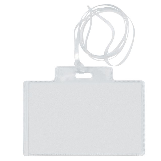Portanome Pass 3EC - con cordoncino trasparente - 9,5 x 6 cm - PVC - Sei Rota -…