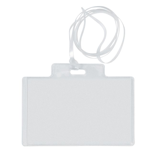 Portanome Pass 3EC - con cordoncino trasparente - 9,5 x 6 cm - PVC - Sei Rota -…