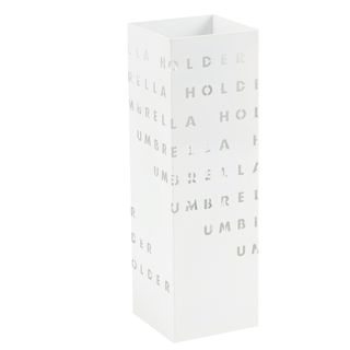 Portaombrelli - 15,5 x 15,5 x 49 cm - metallo verniciato - fantasia lettere - b…