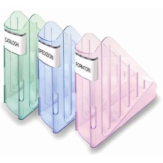 Portariviste Classic - 29,5 x 27 cm - dorso 7,5 cm - verde trasparente - Arda