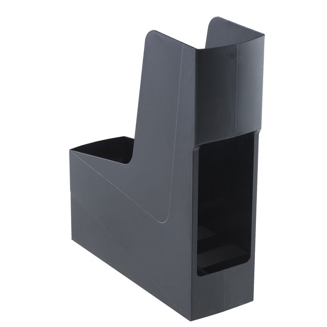 Portariviste Green2desk - in PS riciclato - 30 x 25,8 cm - dorso 9 cm - nero - …
