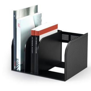 Portariviste Optimo - scomparti regolabili - 30 x 25 x 18 cm - nero - Durable