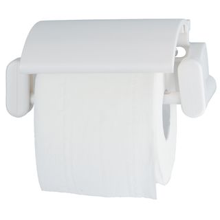 Portarotolo carta igienica ABS - 17 × 11,7 × 7 cm - bianco - Medial