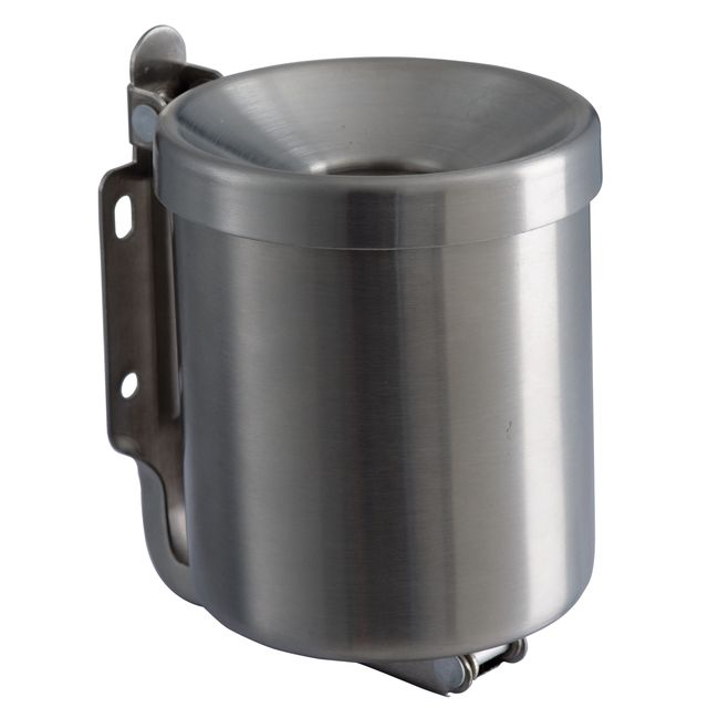 Posacenere murale Nido - diametro 13,5 cm - H 11 cm - 0,5 L - acciaio inox - Me…