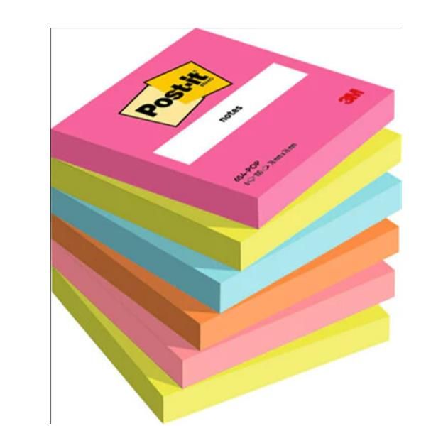 Post-it Notes Poptimistic Collection - Sticky notes cube - 76 x 76 mm - 600 fog…