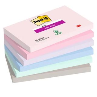 Post-it Super Sticky 655-6SS-SOUL - Blocchi - 127 x 76 mm - 540 fogli (6 x 90) …