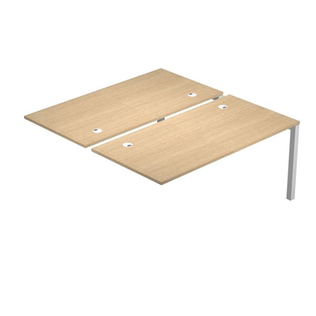 Postazione doppia aggiuntiva per scrivanie AgorA' - 180 x 168 x 72,5 cm - rover…