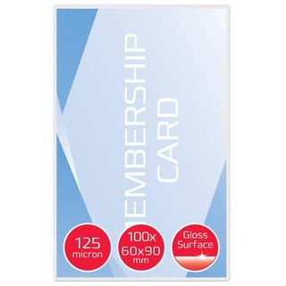 Pouches - business card - 60 x 90 mm - 2 x 125 micron - GBC - conf. 100 pezzi