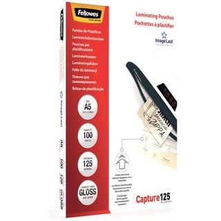 Pouches Capture125 - A5 - 154x216 mm - 2x125 micron - Fellowes - scatola 100 pe…