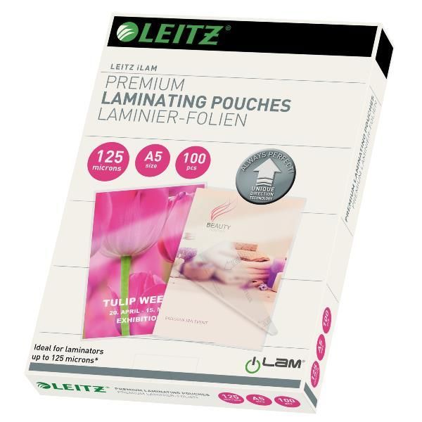 Pouches ILam - A5 -154x216 mm - 2x125 micron - Leitz - conf. 100 pezzi
